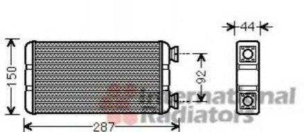 Радиатор печки Van Wezel 43006457 (фото 1)
