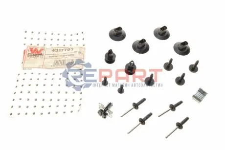 Ремкомплект бампера (заднього) Renault Scenic IV 16- Van Wezel 4317793 Купити в Україні