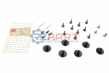 Ремкомплект бампера (переднього) Renault Scenic IV 16- (більше не постачається) Van Wezel 4317794 Купити в Україні