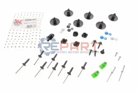 Ремкомплект бампера (переднього) Renault Scenic II 03-09 Van Wezel 4328794 Купити в Україні