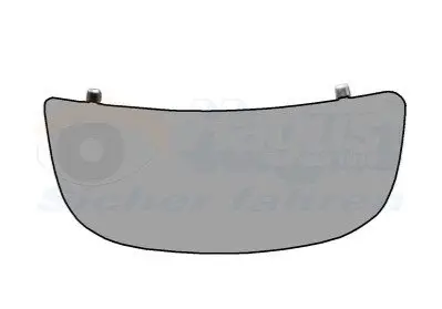 Скло дзеркала Opel Vivaro/Renault Trafic (L) (нижнє) Van Wezel 4394833