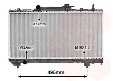 Радіатор, охолодження двигуна Van Wezel 53002141 (фото 1)