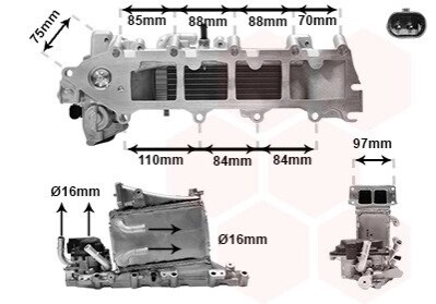 Колектор впускний VAG Van Wezel 58004376