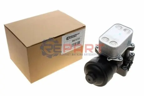 Фото Радіатор масляний (з корпусом фільтра) VW Caddy III/Crafter/T5 (теплообмінник) Van Wezel (58013721) зображення 1