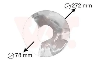 Кожух гальмівного диска Van Wezel 5823372