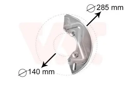 Защита тормозного диска Van Wezel 5826371