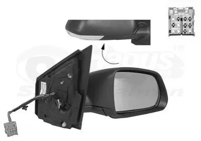 Зеркало наружное Van Wezel 5828808