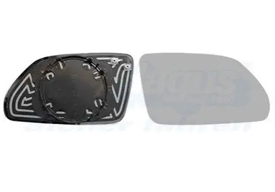 Скло дзеркала (з підігрівом) Skoda Octavia 04-13/VW Polo 01- (R) Van Wezel 5828836
