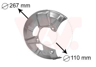 Защита тормозного диска Van Wezel 5830372