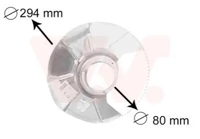 Защита тормозного диска Van Wezel 5858371
