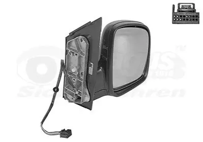 Дзеркало заднього виду VW Caddy III 04-15- (R) (електро/підігрів) Van Wezel 5867808