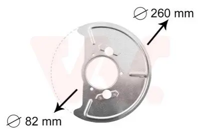 Защита тормозного диска Van Wezel 5870372