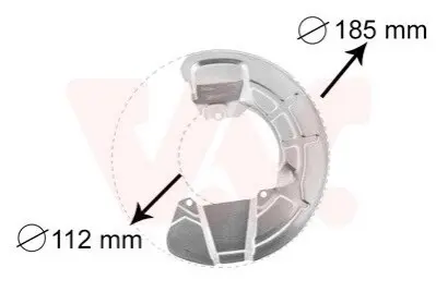 Захист гальмівного диску Van Wezel 5930372