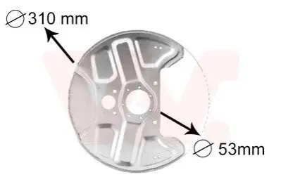 Кожух гальмівного диска Van Wezel 5994372