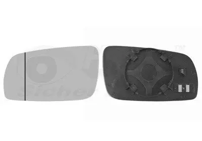 Скло дзеркала Skoda Octavia/'Fabia 96-10 (L) Van Wezel 7625831