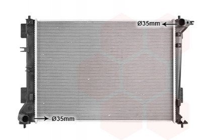 Радиатор охлаждения HYUNDAI TUCSON (TL) (15-) 1.6 GDI (выр-во) Van Wezel 82012728 (фото 1)