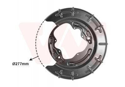 Защита тормозного диска Van Wezel 8207373