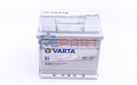 Акумуляторна батарея 54Ah/530A (207x175x190/+R/B13) Silver Dynamic C30 VARTA 5544000533162