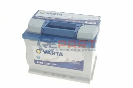 Батарея акумуляторна Varta Blue Dynamic 12В 60Аг 540А(EN) L+ VARTA 5601270543132