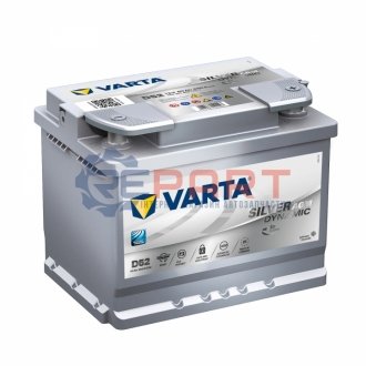 Аккумулятор 60Ah-12v Silver Dynamic AGM (D52) (242х175х190), R, EN680 VARTA 560 901 068