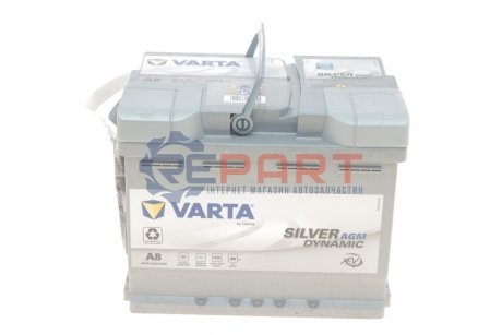 Акумуляторна батарея 60Ah/680A (242x175x190/+R/B13) (Start-Stop AGM) VARTA 560901068J382 (фото 1)