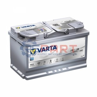Акумулятор 80Ah-12v Start-Stop Plus AGM (315х175х190), R, EN 800 VARTA 580 901 080