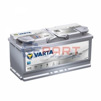 Аккумулятор 105Ah-12v Start-Stop Plus AGM (394х175х190), R, EN 950 VARTA 605 901 095