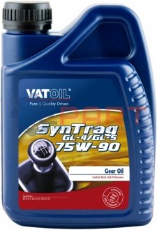 Трансмиссионное масло SynTrag GL-4 / 5 75W-90 полусинтетическое 1 л VATOIL 50095