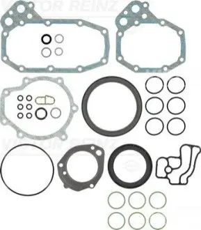 Комплект прокладок двигуна (низ) MERCEDES ATEGO, ATEGO 2, AXOR, AXOR 2, CITARO (O 530), CITO (O 520), CONECTO (O 345), ECONIC, INTEGRO (O 550), INTOURO, LK/LN2, OH 925.972-OM926.996 VICTOR REINZ 08-36169-01 Купити в Україні