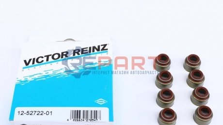 К-кт сальників клапана (8шт) EX Mazda 626 1.6/1.8/2.0 82-, 323 1.3/1.5 -89 - (RF0110F155F8X) VICTOR REINZ 125272201 (фото 1)