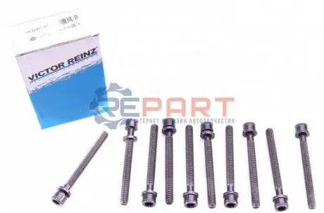 Комплект болтів ГБЦ SEAT AROSA, CORDOBA, CORDOBA VARIO, IBIZA II, INCA SKODA FELICIA I, FELICIA II, OCTAVIA I VW CADDY II, GOLF III, POLO, POLO III, POLO III CLASSIC 1.3/1.4/1.6 08.91-09.04 VICTOR REINZ 143205101 Купити в Україні