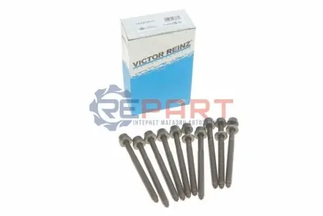 Фото Болти головки (к-кт 10шт.) VW Caddy 2.0 EcoFuel VICTOR REINZ (143212601) зображення 1