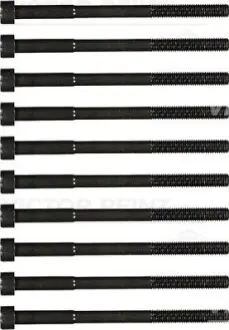 Комплект болтів ГБЦ GEELY EMGRAND, SL TOYOTA ALLION I, AURIS, AVENSIS, CALDINA, CELICA, COROLLA, COROLLA VERSO, MATRIX, MR2 III, OPA, PREMIO, RAV 4 II, WISH 1.4-1.8 08.99 VICTOR REINZ 14-55035-01 Купити в Україні