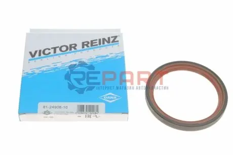 Фото Сальник колінвалу (задній) Daewoo Lanos 1.6 97-/ Chevrolet Aveo 1.2-1.4 05- (80x98x10) VICTOR REINZ (812490810) зображення 1