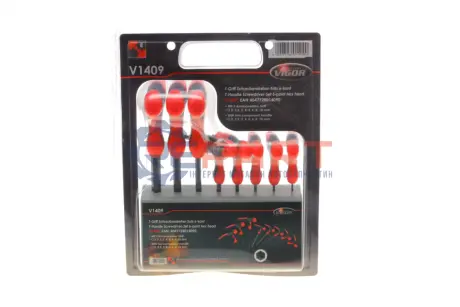 Набір викруток Torx/PH/PZ/SL 6 од. VIGOR V1409 Купити в Україні