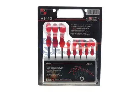 Набір викруток Torx/PH/PZ/SL 6 од. VIGOR V1410 Купити в Україні