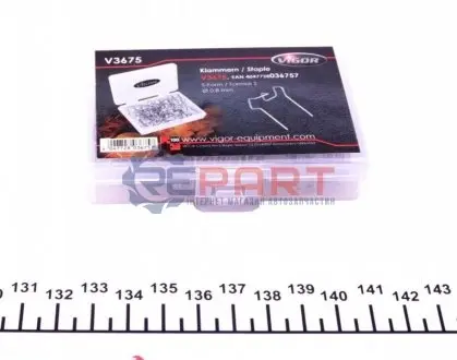 Скоба S-профіль Ø0,8 mm 100 од. VIGOR V3675 Купити в Україні