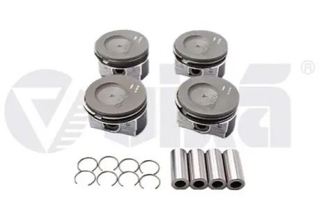 Фото Поршень VW Caddy III 1.2 TSI 10-15 (STD) (к-кт 4шт) Vika (11071700301) зображення 1