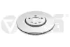 Диск гальмівний (передній) Skoda Fabia 99-/Rapid 13-/Roomster 06-15/VW Golf (288x25)(з покр.)(вент.) Vika (66150022201) зображення 1