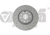 Brake disc / front / perforated line / cross 66151717101
