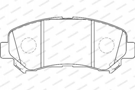 Гальмівні колодки, дискове гальмо (набір) WAGNER WBP24632A