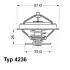 Термостат BMW 3 (E30/E36)/5 (E34/E39) 1.6-3.2 -00 (92°C) M40/M50/M52 WAHLER (423692D) зображення 1