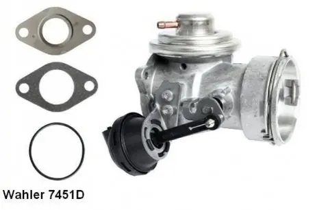 Клапан EGR VW Caddy 1.9TDI 77KW 03-10 WAHLER 7451D Купити в Україні