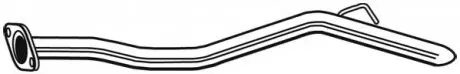 Вихлопна труба задн (довжина:1020мм) TOYOTA AURIS 1.4D 03.07-09.12 WALKER 10652
