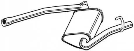 Глушник вихлопної системи середній AUDI A4 B6, A4 B7 2.0 11.00-06.08 WALKER 23054