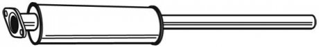 Глушник системи випуску (середній) WALKER 23210