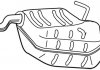 Глушитель выхлопных газов (конечный) 23343