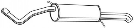 Глушник вихлопних газів (кінцевий) WALKER 23345