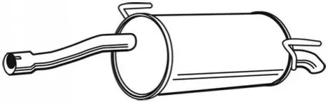 Глушник вихлопної системи задній OPEL CORSA D 1.7D 08.06-08.14 WALKER 23380