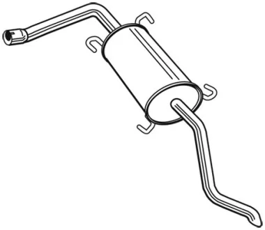 Глушник вихлопної системи задній CITROEN JUMPER III FIAT DUCATO PEUGEOT BOXER 2.2D/2.3D 04.06- WALKER 24113